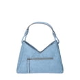 thumbnail image 2 of Time and Tru Women's River Faux Nubuk Small Hobo Shoulder Bag, Blue Day, 2 of 4