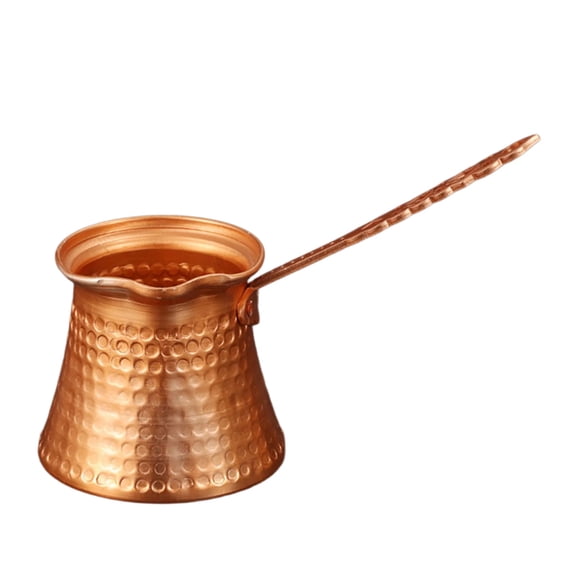 7829 Hand Hammered Metal Turkish Coffee Maker With Heat Resistant Handle 330ml