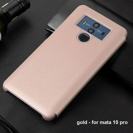 Flip Cover PU Leather Case Smart View Slim Phone Cases for Huawei Mate 10 Pro