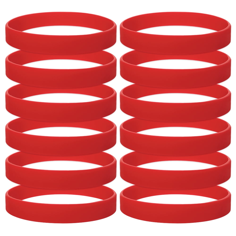 GoGo 10 Dozen Silicone Wristbands, Adultsize Rubber Bracelets, Great