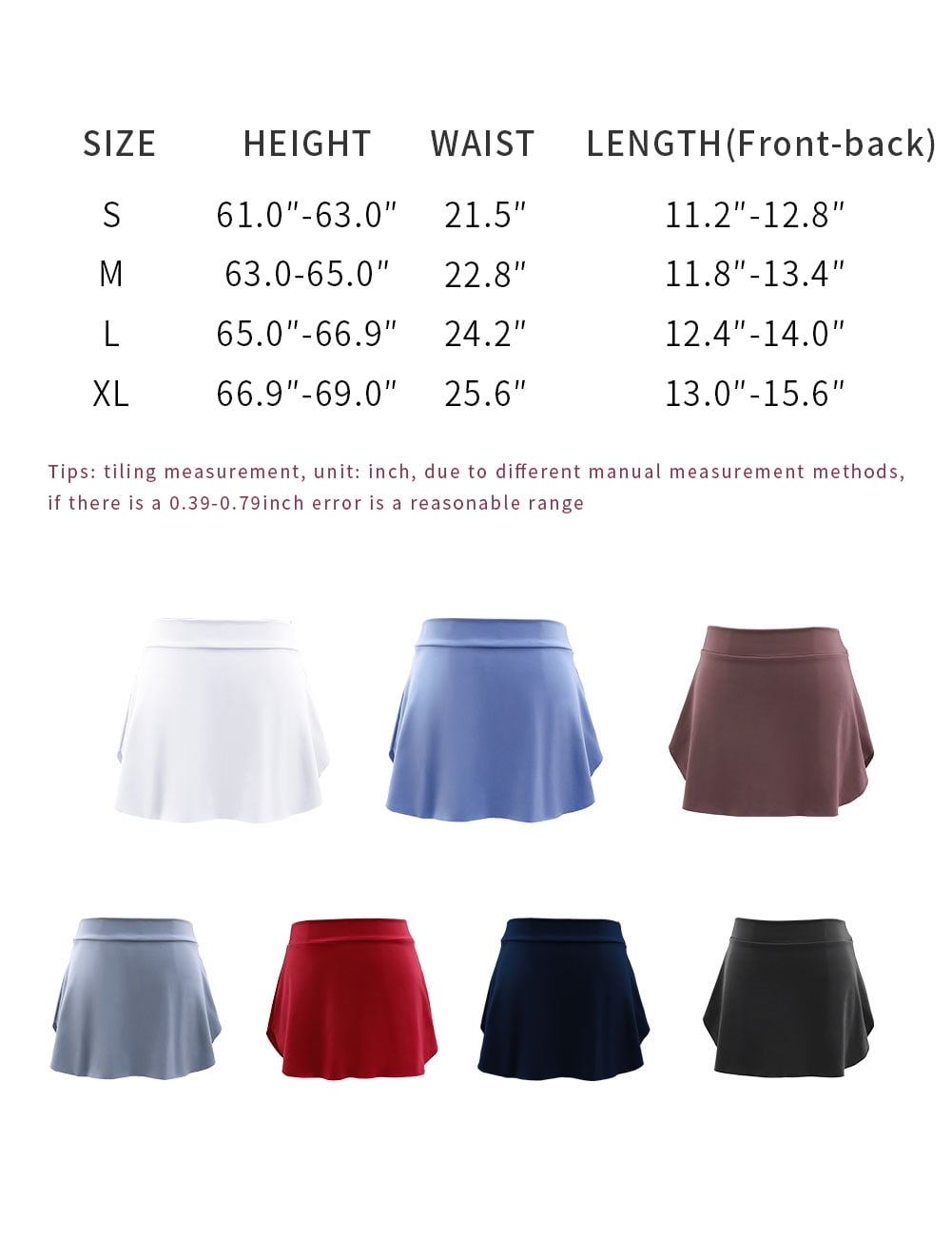 Girls Women Pull On Ballet Skirt Elastic Short Mini Skirt For Dancing - Blue - Small