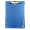 Plastic Clipboard 1/2" Capacity, 8 1/2 x 12 Sheets, Ice Blue