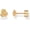 Rose, variant on 14K Gold Plated Dainty Flat Back Earrings for Women - Hypoallergenic Sterling Silver Posts Helix Cartilage Piercing Jewelry - Emoji Motif Bow Celestial Flatback Gold Stud Earrings Screw Back