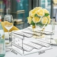 thumbnail image 2 of Space-saving Bottle Organizer for Kitchen Cabinet Storage, Versatile for Various Bottles Easy Cleaning Clear Plastic Storage, Wine and Beverage Holder Compact and Stackable Design (3-Pack), 2 of 5