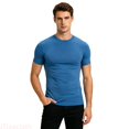 thumbnail image 2 of JTieacloth Men's T Shirts Performance Compression Workout Shirt For Wicking Athletic Top Gym Running Fitness Training Tee With Stretch And Breathable(Blue,XXL), 2 of 6