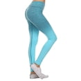 thumbnail image 3 of Women's Dip Dye Ombre Athletic Leggings with High Waistband -Periwinkle, XL, 3 of 4