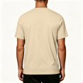 thumbnail image 3 of Mfakffe Mens Summer Shirts Big and Tall Casual T-Shirt Lightweight Short Sleeve Undershirts Athletic Crew Neck Clothes(Khaki,3XL), 3 of 5