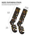 thumbnail image 2 of Lsque Bones And Leaves Pattern Sport Compression Socks for Men & Women 15-20 mmHg Knee High Nurse Pregnant Running Medical and Travel Athletic, 2 of 6