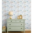 thumbnail image 2 of S4Sassy Peel & Stick Vinyl Wallpaper, Jungle Sketch Print Wallpaper Contact Paper Waterproof - Blue, 25"X 240", Textured Finish, Removable Walls Covering For Kids Room Wall Decor, Baby Room, Playroom, 2 of 8