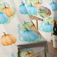 thumbnail image 5 of Sheer Curtains 72 inches Long, Thanksgiving Fall Vintage Harvest Pumpkin Light Filtering Sheer Window Curtains Rod Pocket Voile Drapes for Bedroom Living Room, 52"W x 72"L 2 Panels, 5 of 7