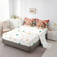 thumbnail image 5 of jejeloiu Marry Xmas Twin Bedding Sets 7-Piece,Christmas Theme Bedding Comforter Set,Snowman Gifts Sheet Sets,Lightweight Room Decorative Reversible, 5 of 8