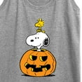 thumbnail image 3 of Peanuts - Snoopy Woodstock Pumpkin - Women's Racerback Tank Top, 3 of 6