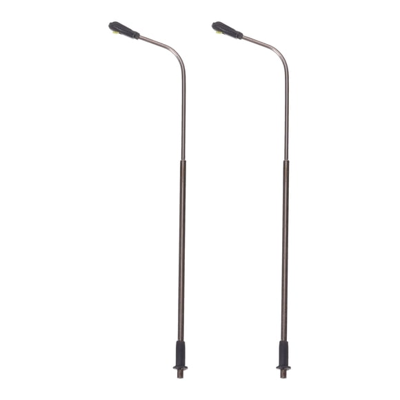 Unique Bargains Model Railway Train Lamp Post White 1/150 N Scale 7.5cm 2.95inch 3V 2Pack