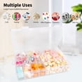 thumbnail image 3 of Organiser Box 2pcs Jewellery Organiser Craft Storage Box Plastic 24 Grids Storage Box With Compartments Screw Storage Diamond Art Storage Box Bead Storage Box Snack Box Snackle Box Earring Box, 3 of 6