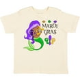 thumbnail image 3 of Inktastic Mardi Gras Mermaid with Harp and Beads Boys or Girls Toddler T-Shirt, 3 of 5