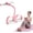 Pink, variant on Foot Resistance Bands with Handles, Multifunction Pedal Resistance Bands for Working Out, 6 Tube Pedal Ankle Puller - Sit up Exercise Band for Abdomen, Arm, Leg