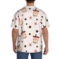 thumbnail image 3 of Balery Milk Tea Camisa Casual de Manga Corta con Botones para Hombre, Texturizada, Estilo Cubano, para Playa, Verano-X-Large, 3 of 5