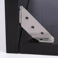 thumbnail image 4 of 1 Ensemble de Supports d'Angle Supports de Meubles Code d'Angle en Acier Inoxydable avec Vis, 4 of 9