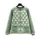 thumbnail image 5 of Chaqueta corta holgada de invierno con relleno de algodón y pelo de cordero para mujer, chaqueta acolchada de algodón con cuello alto, abrigo de moda, 5 of 5