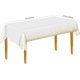 thumbnail image 2 of 4pcs Manteles Desechables De Color Blanco y Dorado para Mesa Rectangular, Manteles De Plástico, Mantel Rectangular Impermeable De 54 x 108 Pulgadas para Baby Shower, Fiesta, Cumpleaños, Boda, 2 of 4