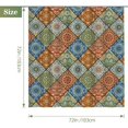 thumbnail image 3 of Shower Curtains Colorful Mandala Rhombus Pattern Modern Bohemian Chic Shower Curtain Set with 12 Hooks for Bathroom Decor Accessories Bathtub Curtain, 72"x72", 3 of 6
