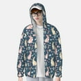 thumbnail image 2 of Vsdgher Cute Rabbit Floral Print Adult Hoodie Shirts Rash Guard for Men Women,Long Sleeve Sun Protection Fishing Shirts for Athletic Running Swim-X-Large, 2 of 7
