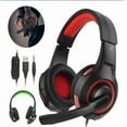 thumbnail image 2 of Computer Stereo Gaming Headphones Deep Bass Game Earphone Headset with Mic LED Light,Green, 2 of 8