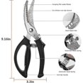 thumbnail image 2 of Kitchen Scissors Chicken Bone Scissors - With Non-slip Handle and Spring, 2 of 5