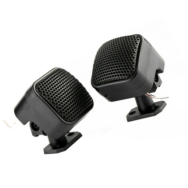 2pcs Car Small Square Speaker Super Powerful Audio Music Tweeter Loudspeaker