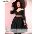 thumbnail image 4 of Wide Elastic Dress Belts for Women Vintage Stretchy Waist Belt Cinch Belt, 4 of 9