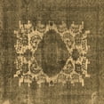 thumbnail image 1 of Ahgly Company Indoor Square Oriental Brown Industrial Area Rugs, 4' Square, 1 of 4