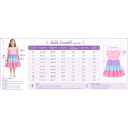thumbnail image 3 of HILEELANG Girls Cotton Color Block Dress – 100% Soft Cotton Summer Sundress with Ruffle Sleeves, Multi-Color, Sizes 2T-12, 3 of 8