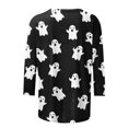 thumbnail image 4 of Puntoco Camiseta Suelta con Estampado de Moda para Mujer Camisa de Manga de Siete Puntos Camiseta Informal con Cuello Redondo Puntoco Puntoco-2900, 4 of 4