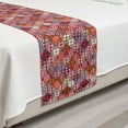 thumbnail image 2 of Colorful Bed Runner, Various Skewed Square Nomadic Rug Looking Seamless Pattern, Decorative Accent Bedding Scarf for Hotels Homes and Guestrooms, Twin, Multicolor, by Ambesonne, 2 of 2