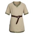 thumbnail image 1 of Men Medieval Costume Renaissance Templar Knight Vintage Tunic Tops, 1 of 6