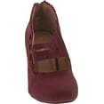 thumbnail image 4 of Womens 36-MINA4 Closed Toe Mary Jane High Heel Shoes, Burgundy Nub, 10, 4 of 4