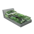 thumbnail image 2 of Ambesonne Peace Garden Fitted Sheet & Pillow Sham Set, Park in South China, Twinxl, Green Grey Brown, 2 of 2