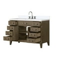 thumbnail image 3 of Laurel 48 in W x 22 in D Grey Oak Single Bath Vanity, Cultured Marble Top, and Faucet Set, 3 of 5