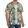 thumbnail image 4 of Fotbe Palm Trees and Tropical print Short Sleeve Button Down Shirts for Men Casual Summer Beach Wrinkle Free Shirt-X-Large, 4 of 7
