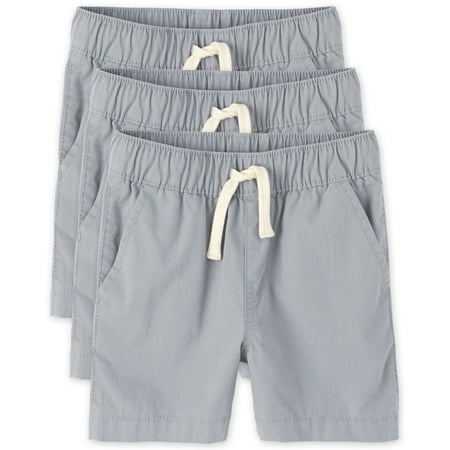 

The Children s Place baby boys And Toddler Pull on Jogger Shorts Fin Gray 3 Pack 3T US