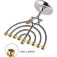 thumbnail image 5 of Hanukkah Menorah 9 Ramas, Plata Tamaño Completo Sin Deslustre - Candelabros Judíos Portavelas (7 Pulgadas, Plata) Kuyhfg Bienvenido a Kuyhfg, 5 of 5