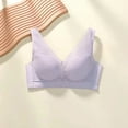 thumbnail image 3 of Bigersell Women Push up Bra On Sale Woman Embroidered Seamless Comfortable Breathable Bra Underwear No Underwire Wire-Free Bra Style F-502 Purples XL, 3 of 5
