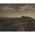 thumbnail image 2 of Herman Norrman 14x12 Black Ornate Wood Framed Double Matted Museum Art Print Titled: The Mountain (1898), 2 of 5