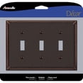 thumbnail image 1 of Plato de pared Amerelle Imperial Bead, bronce envejecido, 3 bandas, 1 of 1