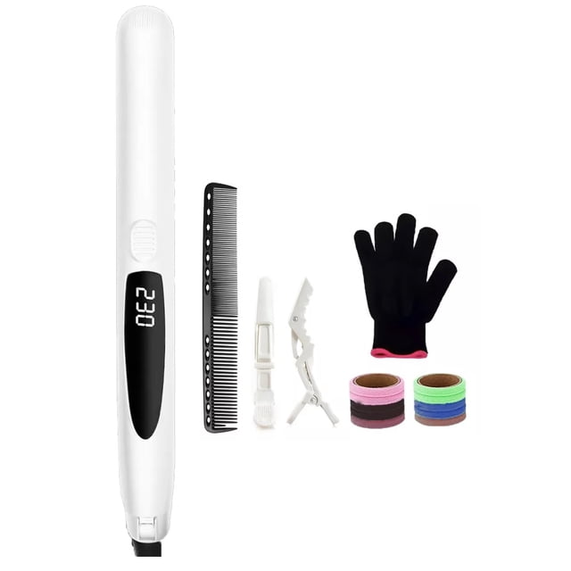 Plancha Para Cabello, 2en1 De Cerámica Color Blanco