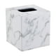 thumbnail image 2 of Caja De Pauelos De Papel Con Diseo De Mrmol Blanco, Compacta, 15 X 10 X 7, 5 Cm, Pequea Capacidad, Ideal Para El Hogar, La Sala De Estar U Oficina, Para Uso Diario, Paquete De 1 Unidad., UKHBMC, 2 of 6