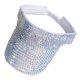 thumbnail image 2 of Shiny Rhinestone Visor Sombrero para el sol Ajustable vacío Sombrero al aire libre Glitter Ladies Hat para Hombres Be , colorido cristal, 2 of 8