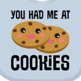 thumbnail image 4 of Inktastic You Had Me at Cookies Boys or Girls Baby Bib, 4 of 4