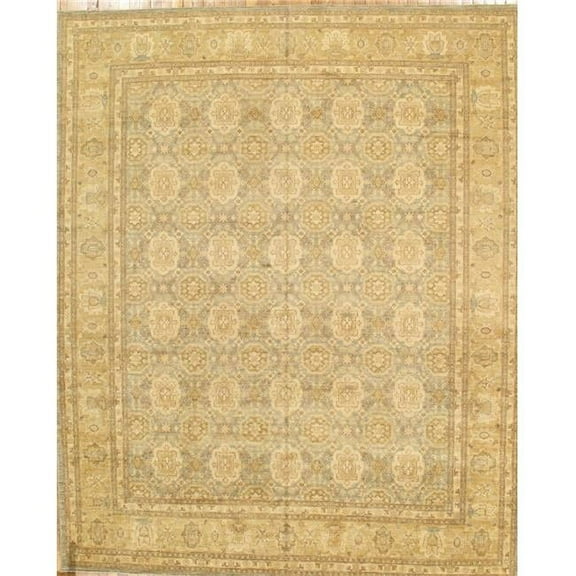 Pasargad Home PMG-357 9x12 Denver Hand-Knotted L. Blue Lamb's Wool Area Rug- 9 ft. 1 in.  X 11 ft.11 in.