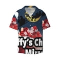 thumbnail image 2 of Lsque Sml Jeffy print Men's Cuban Collar Short Sleeve Shirt Summer Beachwear Casual Button Down Fashionable Vacation Leisure Shirt-3X-Large, 2 of 7